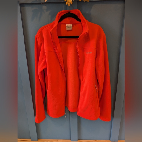 Columbia Vibrant Orange Full-Zip Fleece - Picture 8 of 8